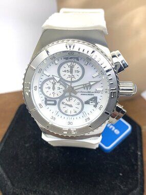 Technomarine Women's Watch TM-115293 Quartz MOP Dial White Rubber Strap 40mm